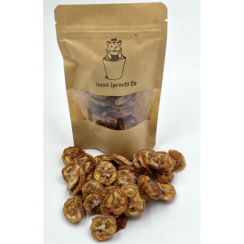 Organic dehydrated banana coins