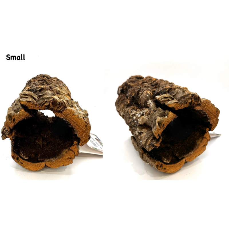 Natural Cork Tunnel for Small Pets | Hide, Explore & Forage Zoo Med