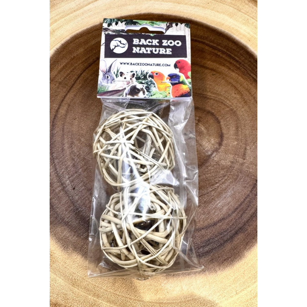 Rattan Balls Chew Toy for Small Pets | Natural Enrichment Toy 2