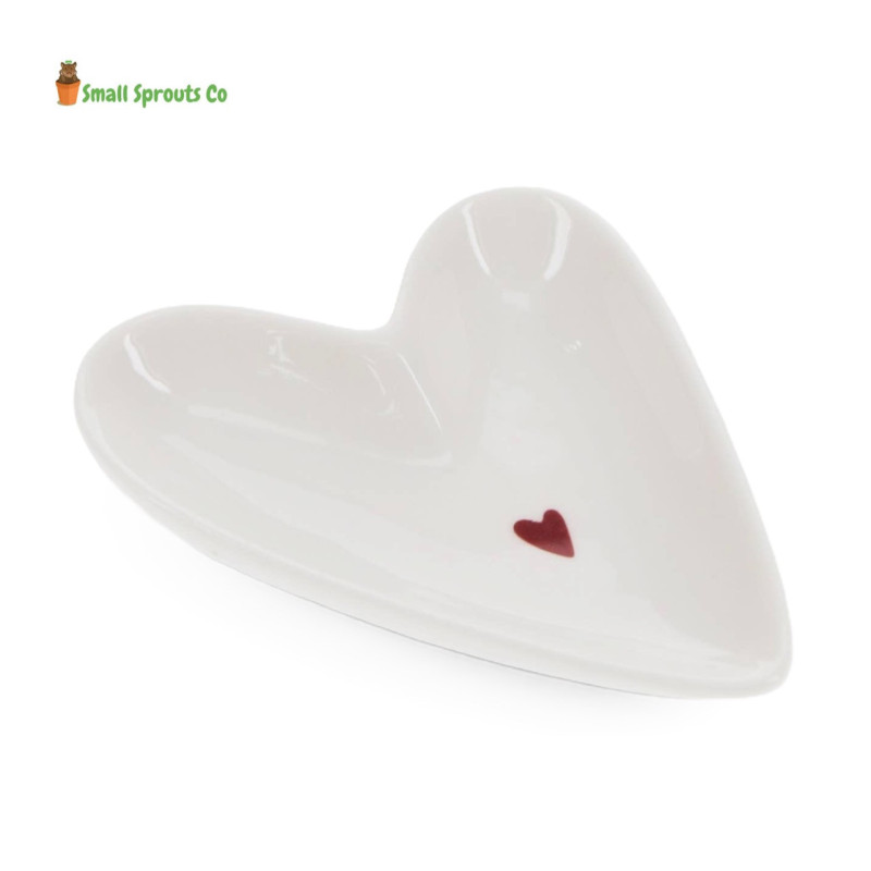 Heart Shape white food bowl