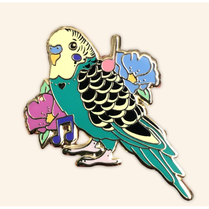 Parakeet Pin Badge