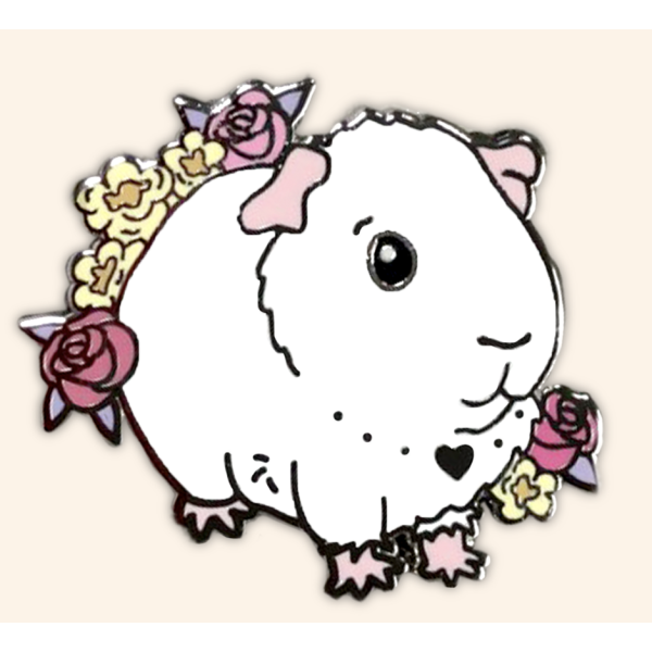 Guinea pig pin badge