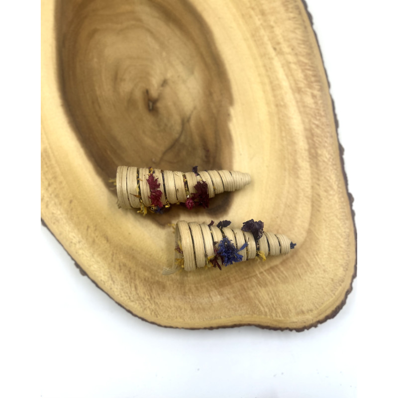 Stuffed Palm Twirls for Small Pets | Botanical Dream Chew & Forage Toy